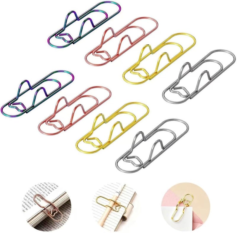 Kaileen Pen Holder Clip, Metal Pen Holder Clips for Notebook - 8 Pcs Colorful Paper Clip Pen Holder Planner Accessories, 4 Color Available (Only for Pens with a Thickness of Less Than 0.5 Inches) - Image 1